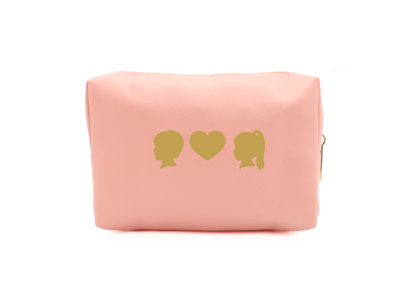 Sillhouette Makeup Bag in Pink (Vegan)