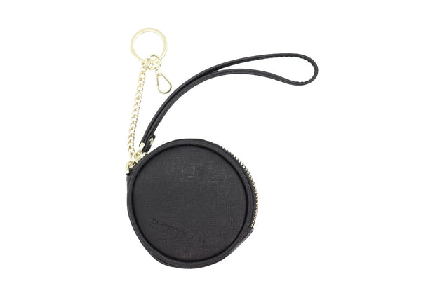 Round coin purse in Black