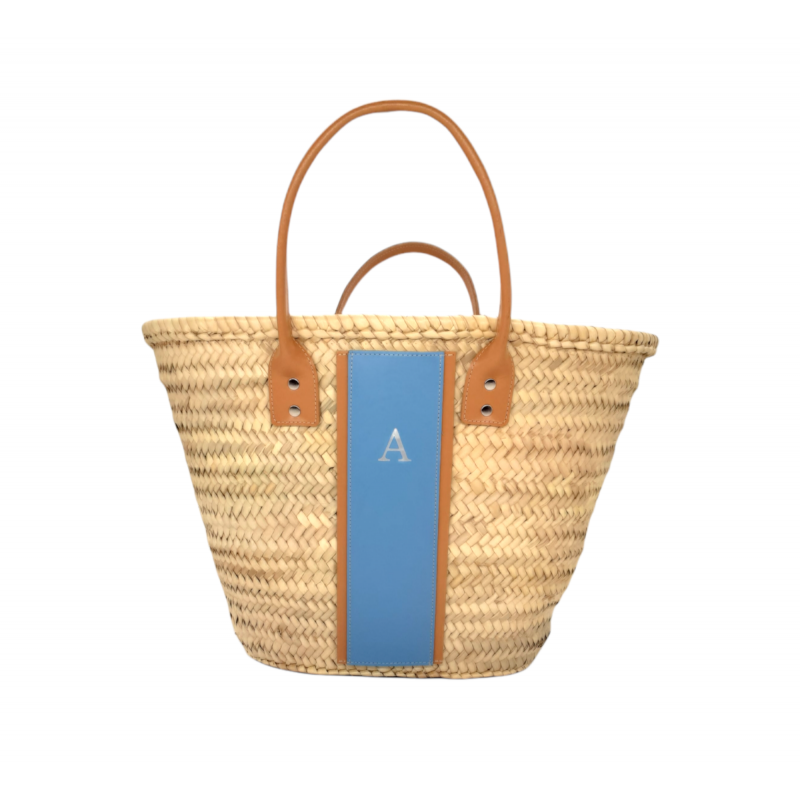 Palm Straw Basket Bag