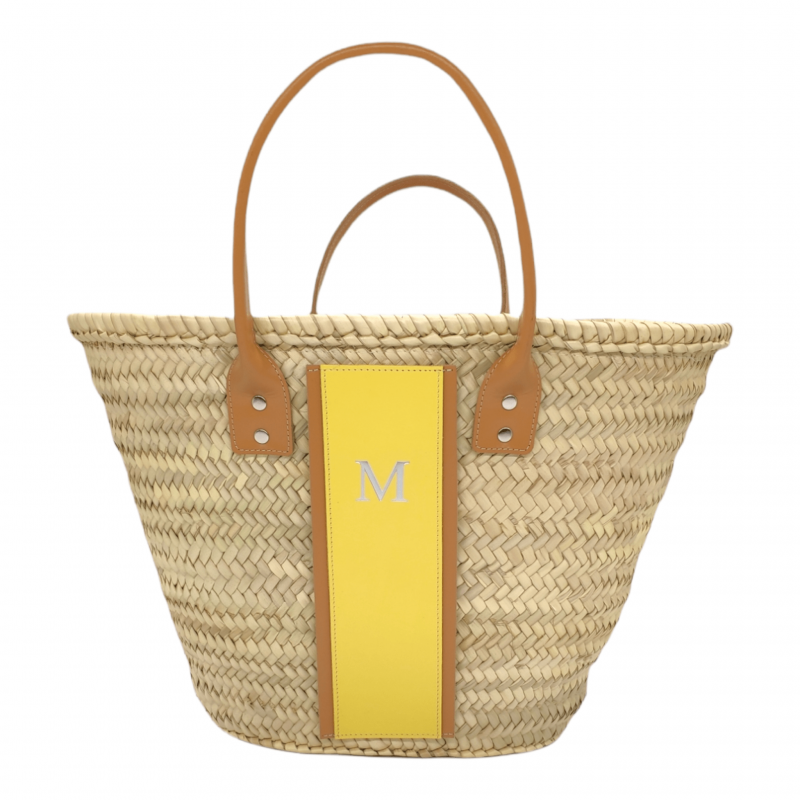 Palm Straw Basket Bag