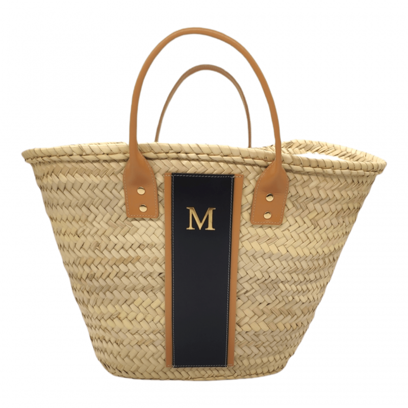 Palm Straw Basket Bag