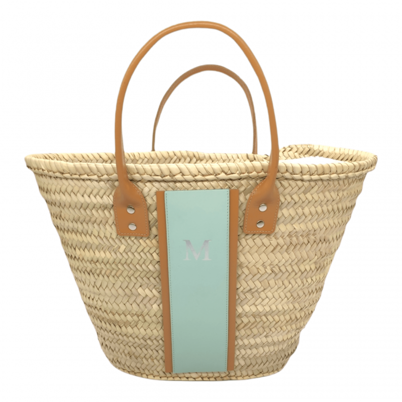 Palm Straw Basket Bag