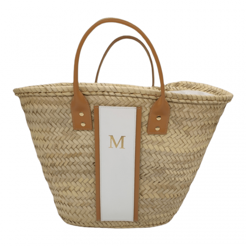 Palm Straw Basket Bag